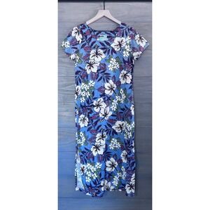 Reyn Spooner Dress Linen Blend Size Small Hawaiian Floral